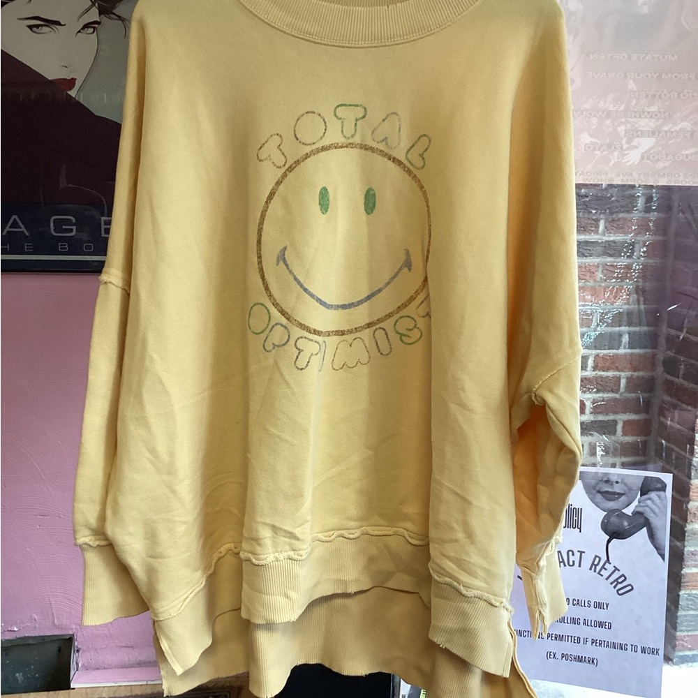Aerie Yellow Crew Neck Sweater